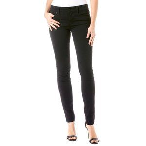 Black Skinny Straight Pants